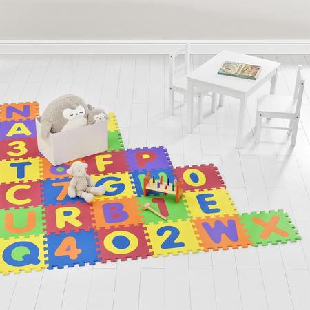 Kinderpuzzelmat 36-delig - Bestaat uit letters en cijfers